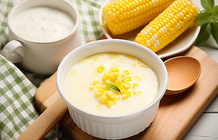 Refreshing Fresh Corn Food In Summer